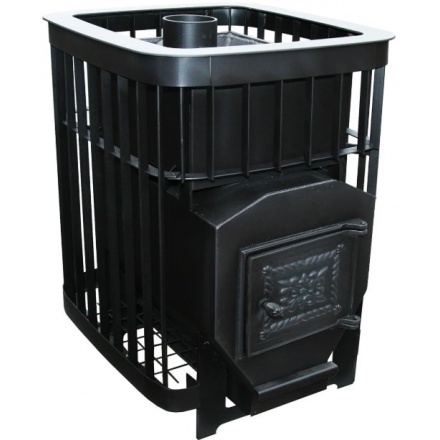 Печь для бани Варвара "Каменка" с контуром укор. топка