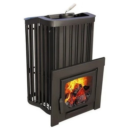 Печь для бани Варвара "Терма Каменка" пан. дверь укор. топка