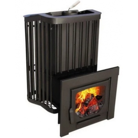 Печь для бани Варвара Терма Каменка с контуром панорамная дверь