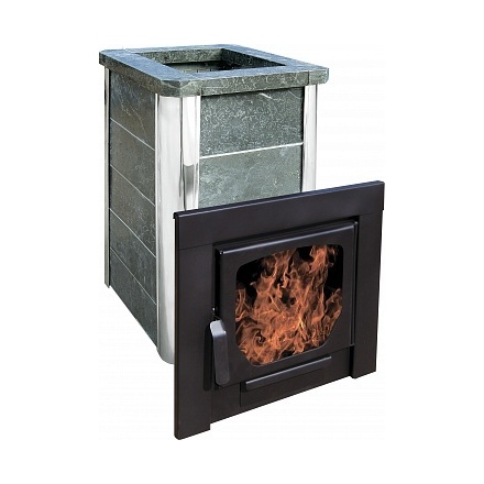 Печь для бани Варвара Сказка облицовка талькохлорит