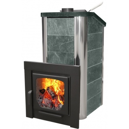 Печь для бани Варвара Терма Сказка облицовка талькохлорит удлиненная топка