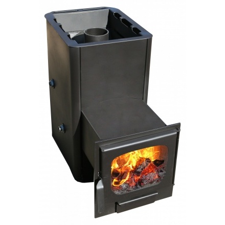 Печь для бани Варвара "Мини" с конт. панор. дверь удл. топка