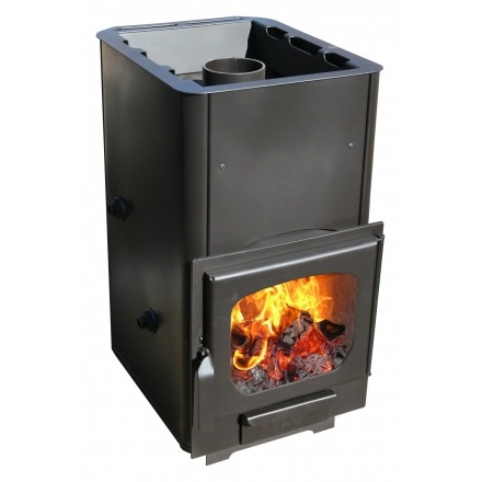 Печь для бани Варвара "Мини" с конт. панор. дв. ук. топка