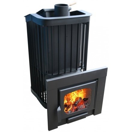 Печь для бани Варвара "Терма Каменка Мини" панор. дв.