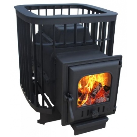 Печь для бани Варвара "Прима 16" панор. дверь