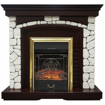 Электрокамин Majestic FX Brass с порталом