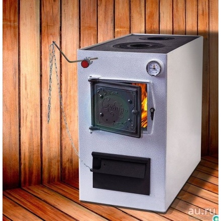 Твердотопливный котел Сибирь КВО 20 в интерьере