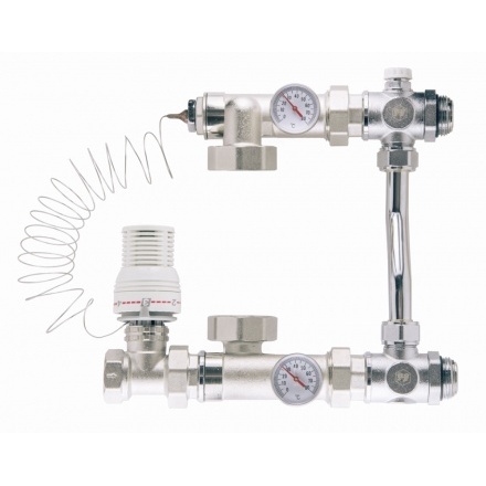 Насосно-смесительный узел для коллекторных систем 3/4"х1"х1"