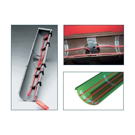 Крепление кабеля в желобе Devi