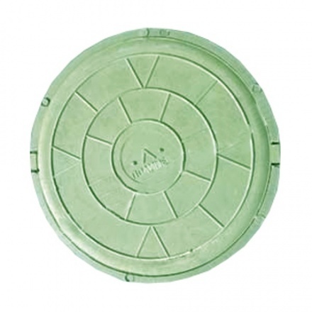 Люк полимерно-композитный тип "Л" малый зелёный