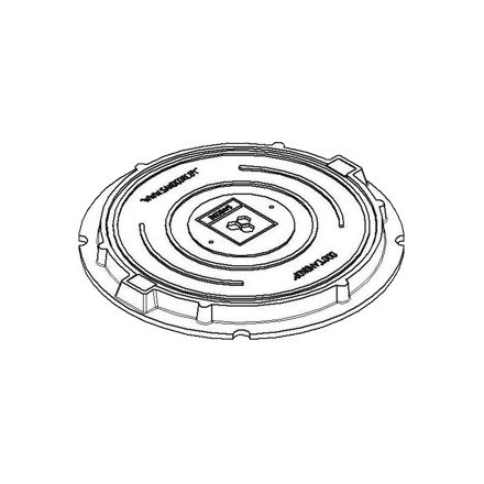 Люк садовый зелёный 15 кН Беларусь (d 600 мм)