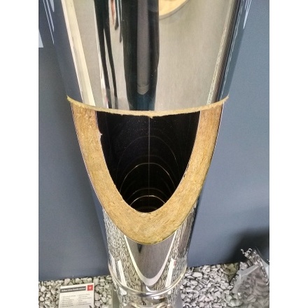 Сэндвич-труба 1 м Везувий 0,8 мм