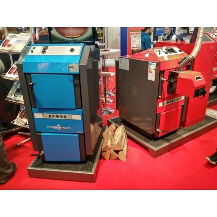 Твердотопливный пиролизный котел Atmos DC 25 S с пеллетной горелкой