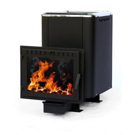 Печь банная чугунная СИБИРЬ 24 Конвекционная Панорамное стекло