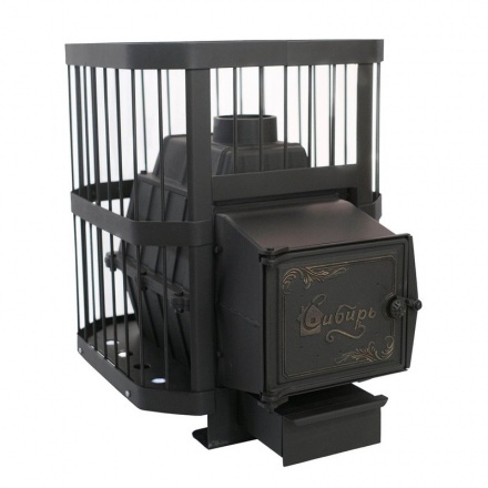 Печь банная чугунная СИБИРЬ 21 облегченная топка