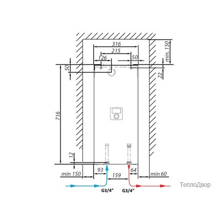 Электрический котел Viessmann Vitotron 100 VLN3-08 пост. температура