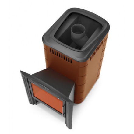 Печь для бани Термофор Тунгуска 2017 Carbon Витра терракота