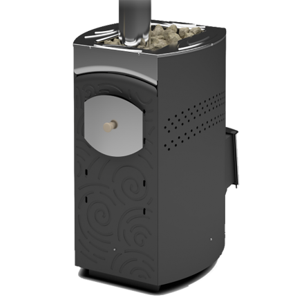 Печь для бани Теплодар Домна-20 ЛК Панорама (без дверцы)