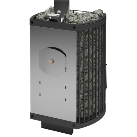 Печь для бани Теплодар Домна-Сетка 20 ЛК Панорама