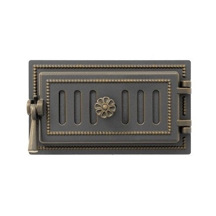 Дверь ВЕЗУВИЙ поддувальная 236 (Бронза)