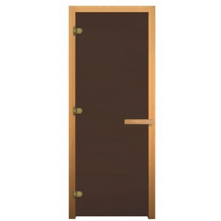 Дверь для бани ВЕЗУВИЙ стекло Бронза матовая 2010x810 ОСИНА