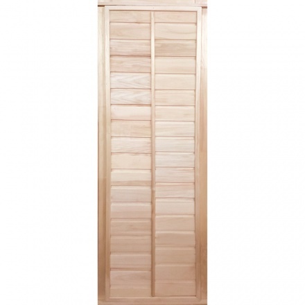 Двери в баню деревянные с фольгой 1900x700 липа класс Б