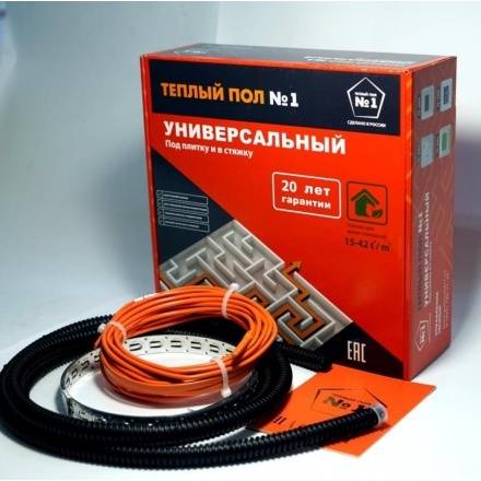 Нагревательный кабель под плитку и в стяжку Теплый пол №1 СТСП-75