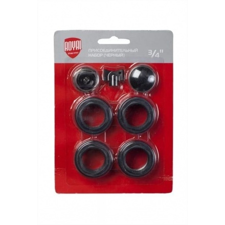 Набор присоединительный ROYAL THERMO 3/4'' черный