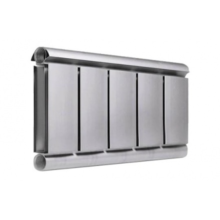 Алюминиевый дизайн радиатор SILVER S 200 темное серебро муар