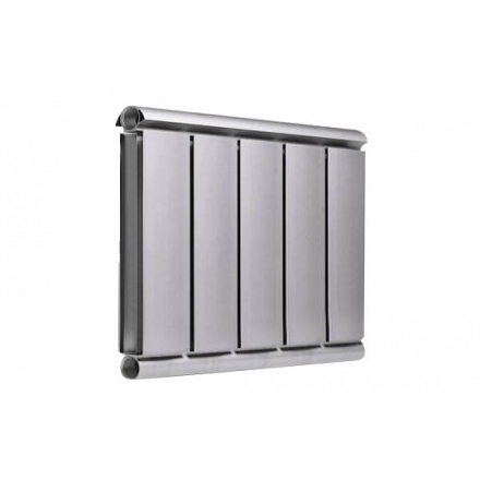 Алюминиевый дизайн радиатор SILVER S 400 темное серебро муар