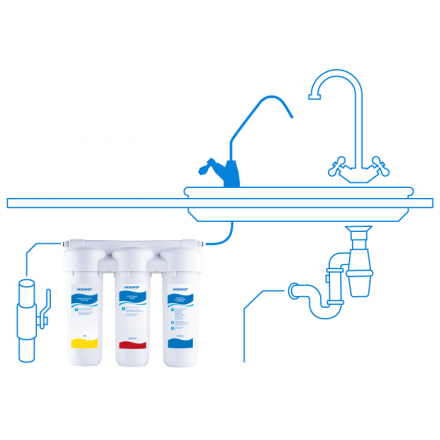 Фильтр для воды Аквафор ТРИО-НОРМА умягчающий