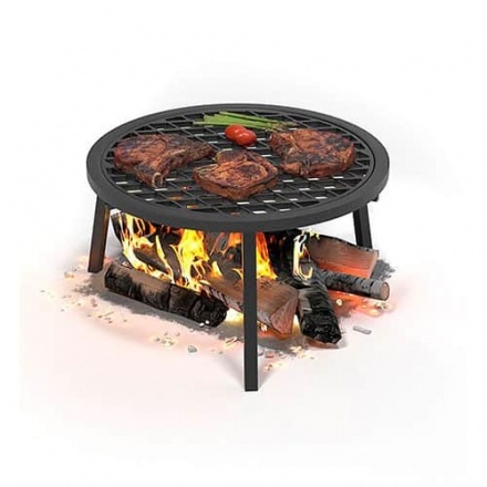 Решетка гриль чугунная Везувий Ø450 мм с подставкой "Новинка"