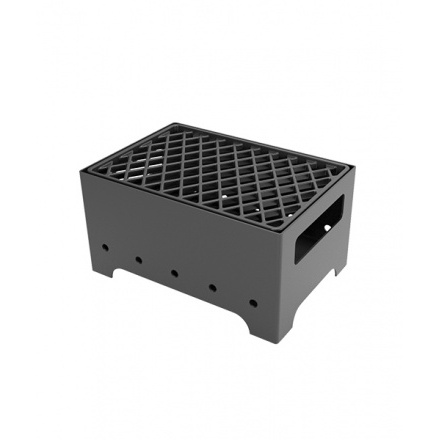 Мангал Везувий Турист №1 с решеткой чугунной для мангала Стейк