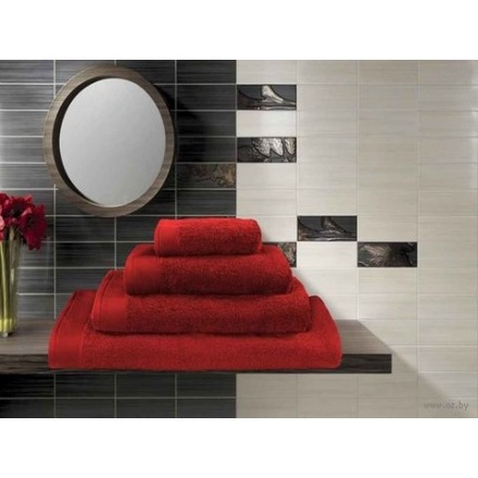 Полотенце махровое 40x70 красное