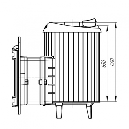 Банная печь ProMetall Атмосфера ламели "Жадеит"