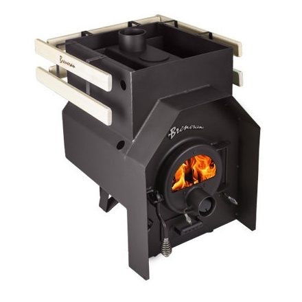 Печь для бани Бренеран Фуэго АОТ-12 дверца БР в круге со стеклом