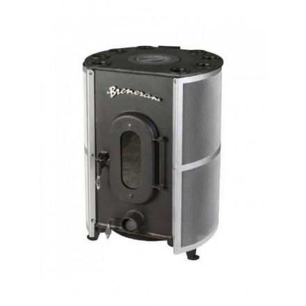 Печь отопительная Бренеран-Канадка плюс АОТ-04 в сетке серебро