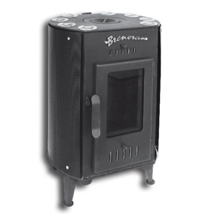 Печь отопительная Бренеран-Канадка плюс АОТ-04 в сетке чёрная