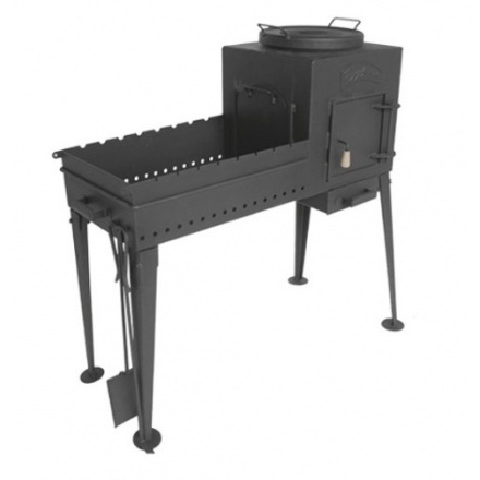 Мангал Buran-2 (мангал + печь)