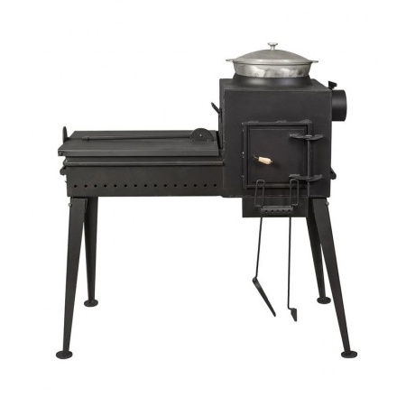 Мангал Buran-2 (мангал + печь) с крышкой