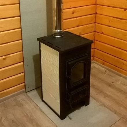 Печь-камин Везувий ПК-01 (270) бежевый 9 кВт