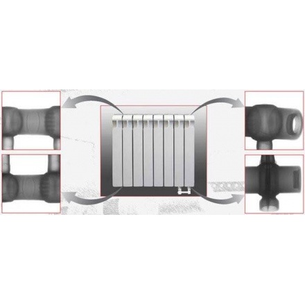 Радиатор биметаллический Rifar Monolit Ventil 350