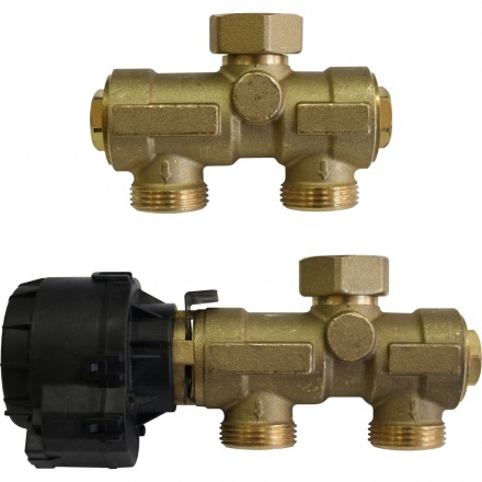 Комплект трехходового клапана для котла + бойлера STOUT Fugas
