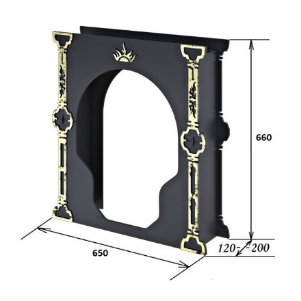 Портал Царь-печи средний стальной