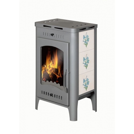 Печь-камин Бавария Оптима Незабудка