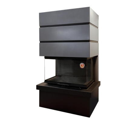 Камин Родос 800 черный