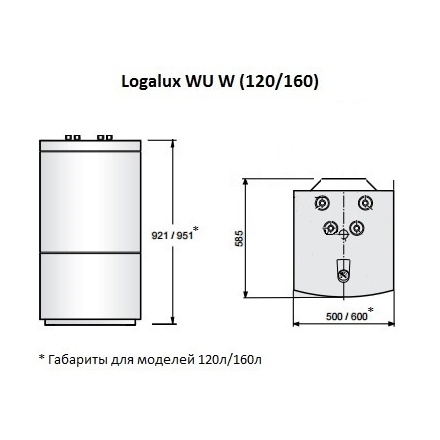 Бойлер Buderus Logalux WU 160 W