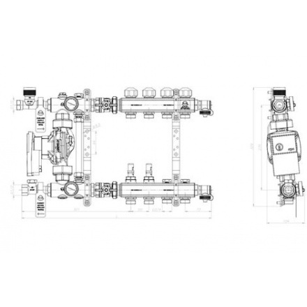 Распределитель KAN-therm со смесительной системой 7703E