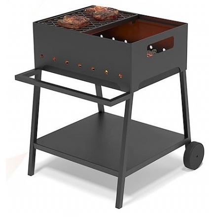 Мангал Везувий Турист 2 с решёткой "Стейк" на подставке