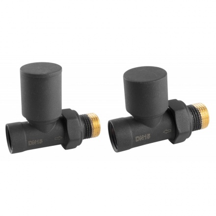 Комплект радиаторный прямой антрацит Ferro ZGB30AT